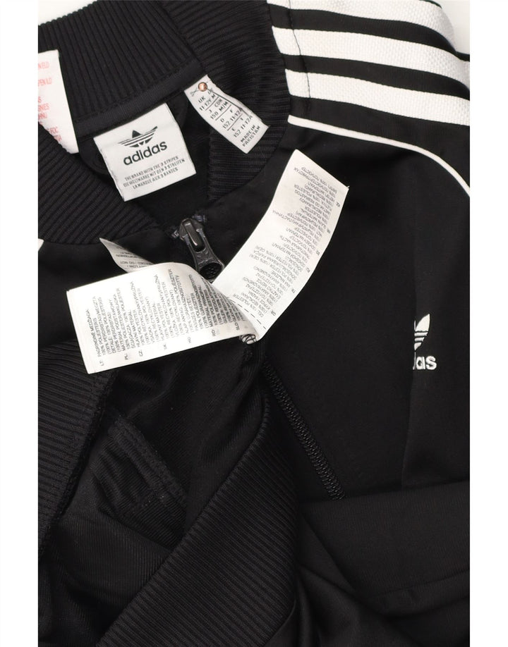 Veste de survêtement Adidas Garçon 11-12 ans Noir Polyester
