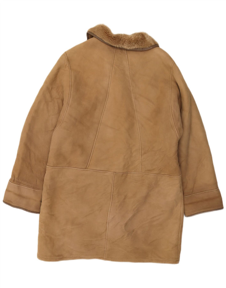 Persona Manteau en peau de mouton pour femme Taille 21 Peau de mouton beige moyen