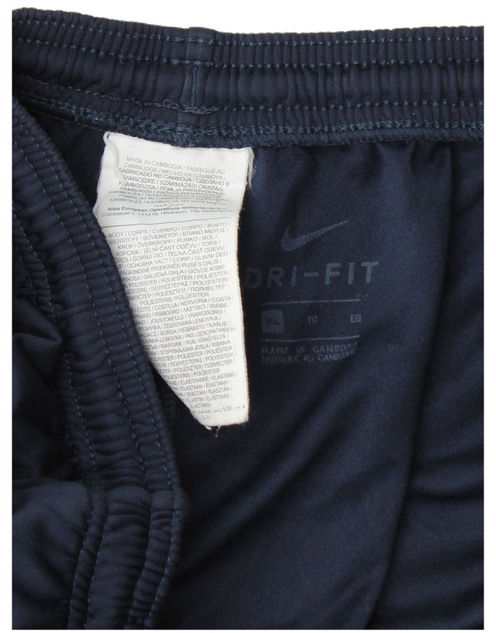 Nike Pantalon de survêtement Dri Fit pour homme XL Bleu marine Polyester