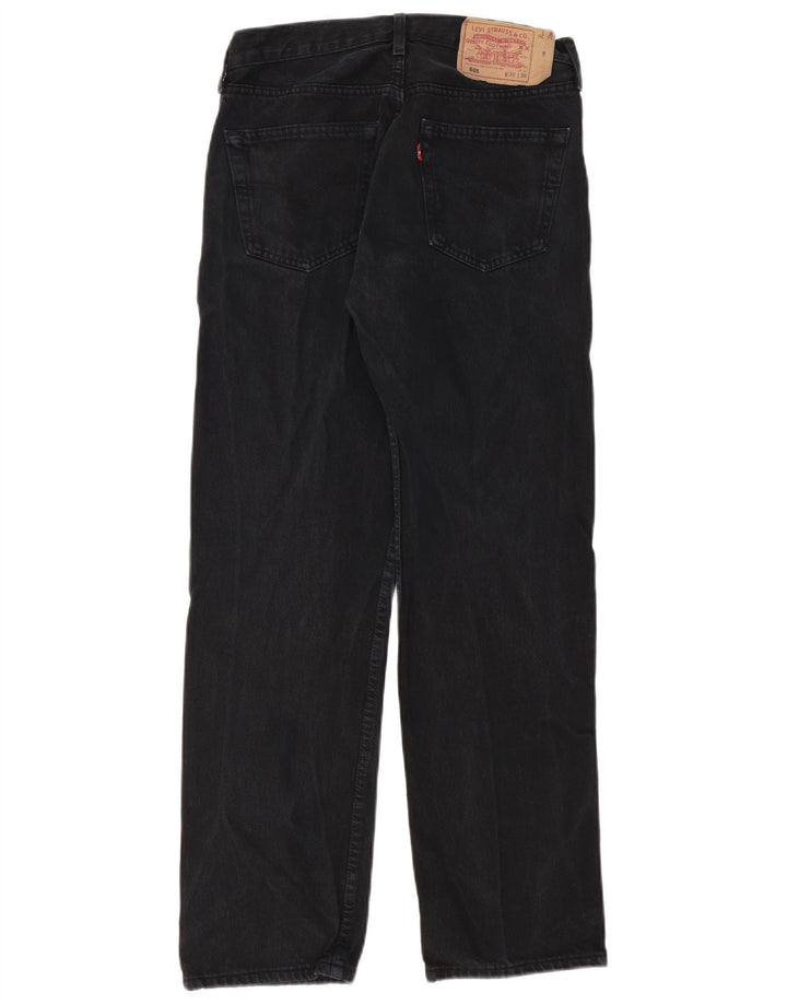 Levi's Jean Droit 501 Femme W32 L30 Noir Coton