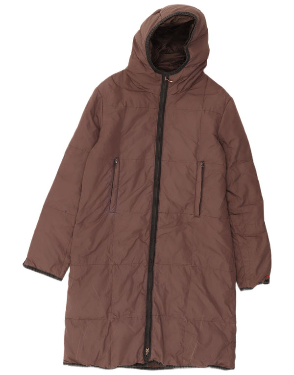 Miss Sixty Manteau rembourré à capuche pour femme UK 14 Violet moyen