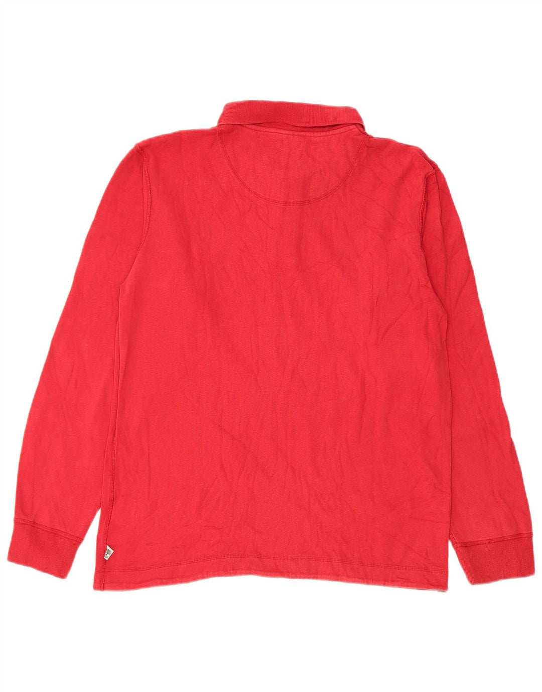 Timberland Polo à Manches Longues Regular Fit Homme Rouge Moyen Coton