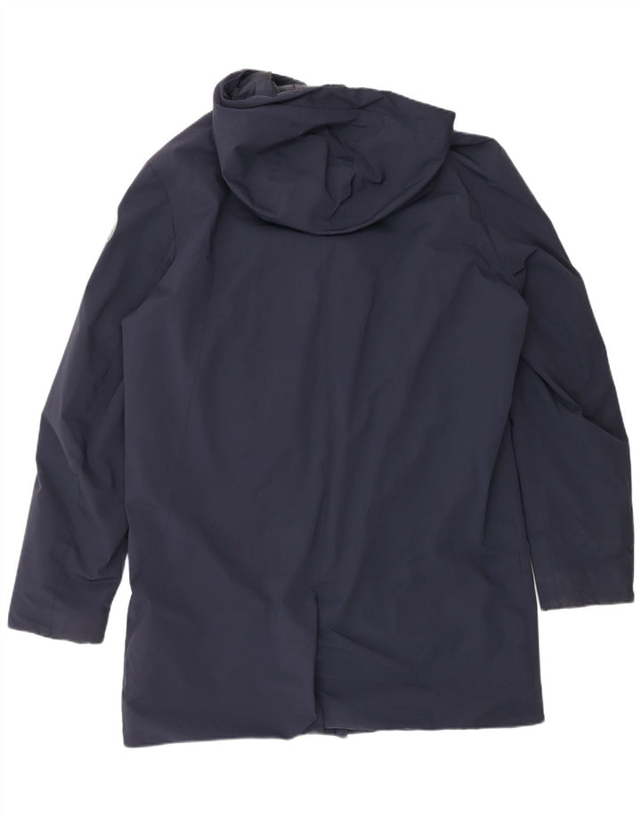 Parka à capuche pour homme Museum IT 54 2XL en nylon bleu marine