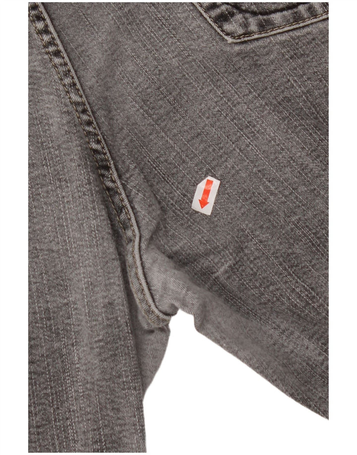 MARKS & SPENCER Jean droit extensible pour femme UK 16 Large W32 L30 Gris