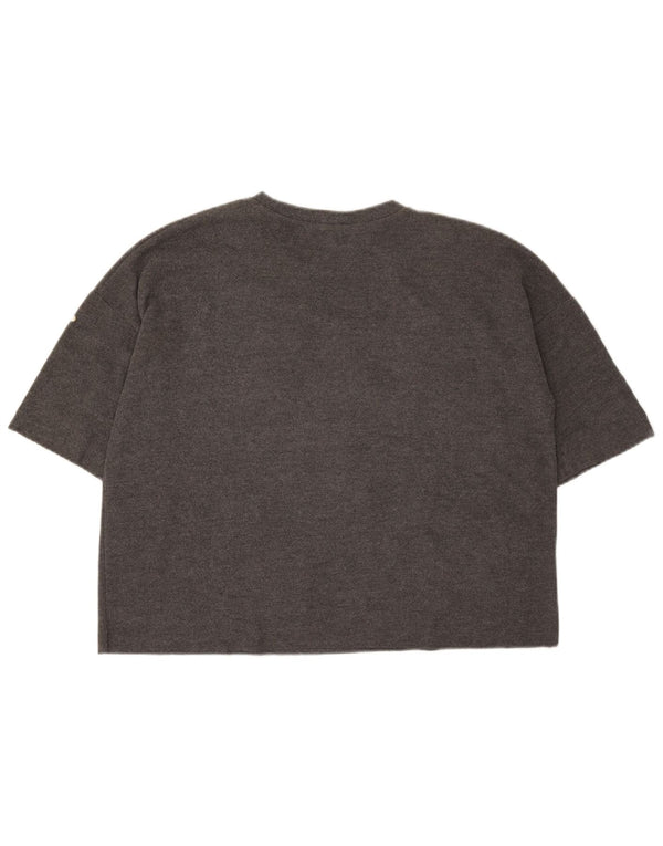 Zara Femme Trafaluc T-Shirt Oversize UK 10 Petit Gris
