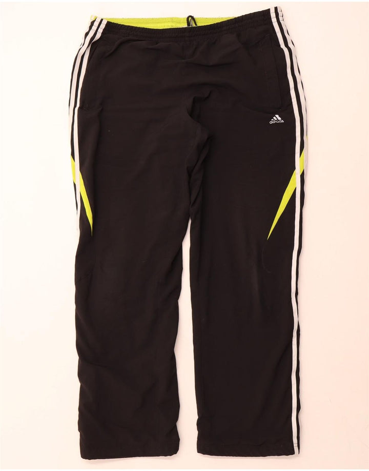 Adidas Pantalon de survêtement Climalite pour homme UK 44/46 Large Noir Polyester