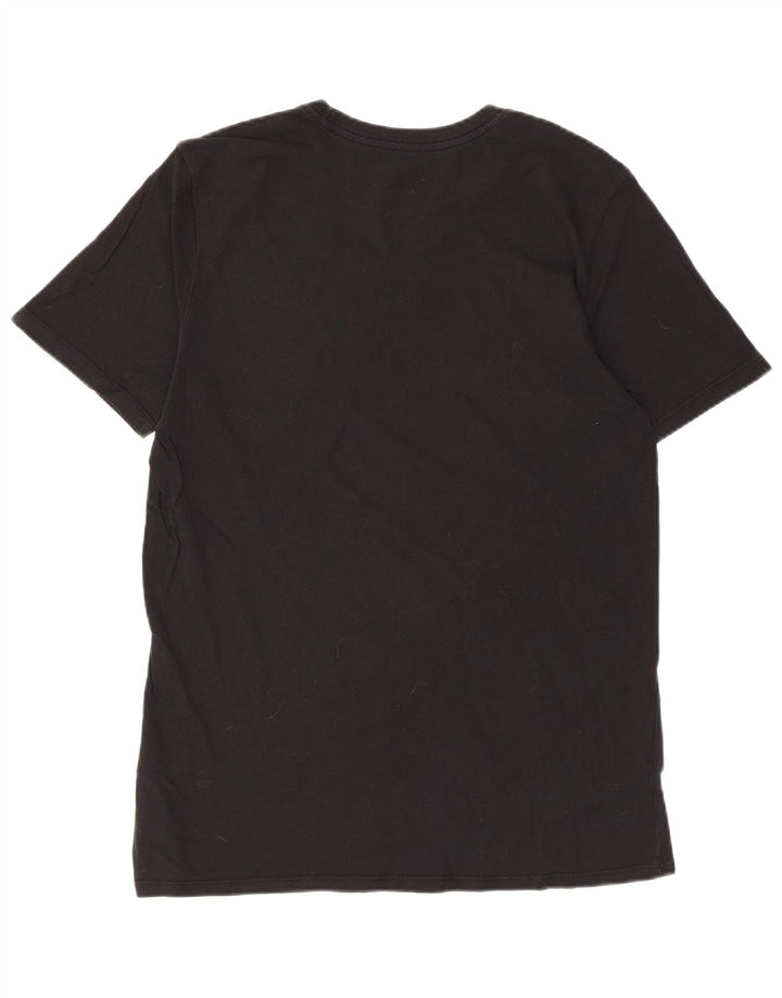 Nike T-shirt coupe athlétique pour homme en coton noir moyen