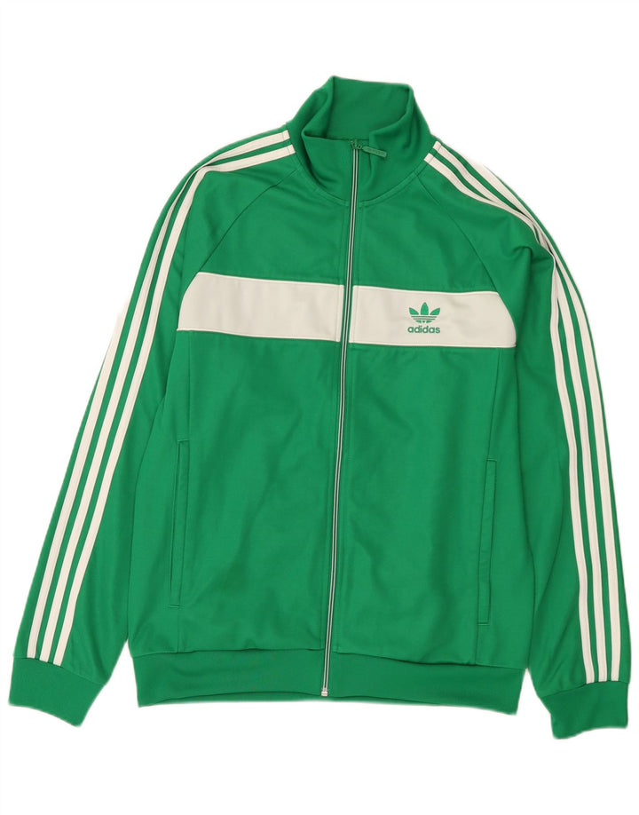 Adidas Veste de survêtement pour homme en coton vert moyen