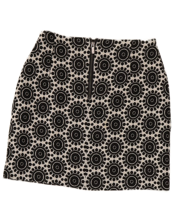 Marks & Spencer Jupe crayon pour femme UK 8 Small W28 Coton géométrique noir