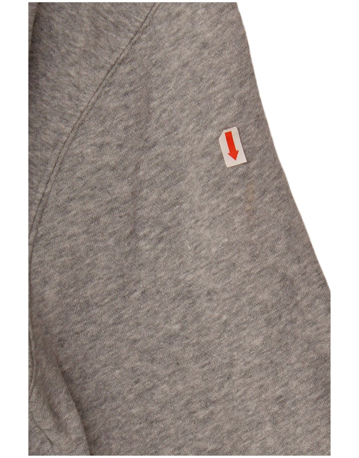 Nike Pull à capuche graphique en coton gris moyen pour homme