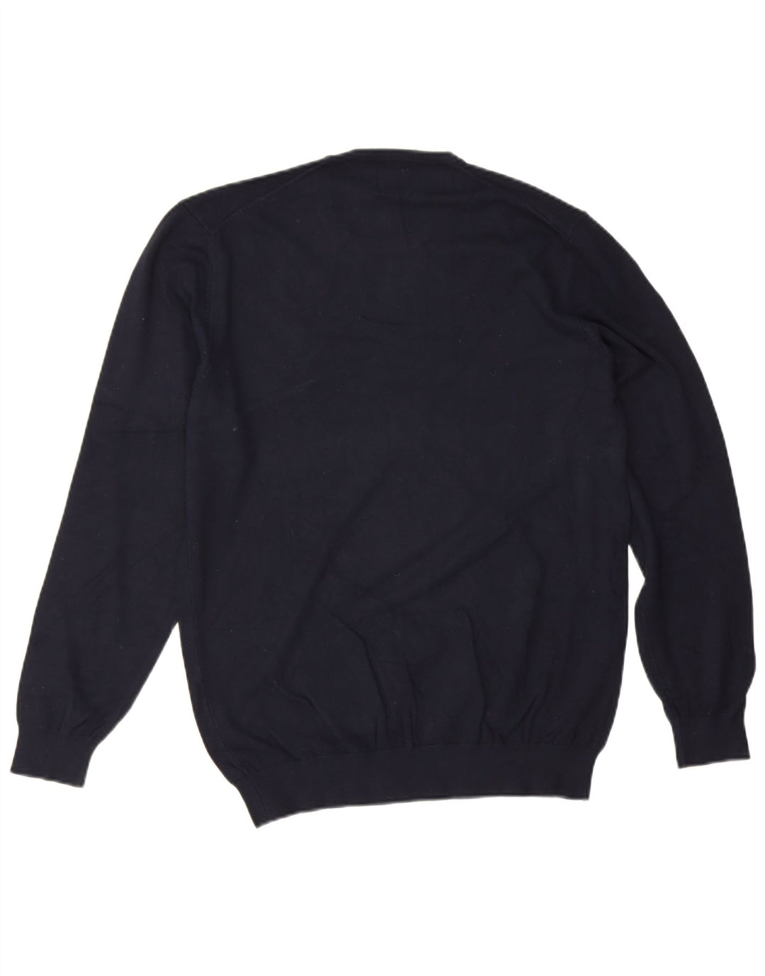Zara Pull Col Rond Homme Bleu Marine Moyen Viscose