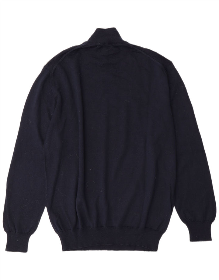 MAGLIERIE Pull Col Roulé Homme XL Bleu Marine Laine