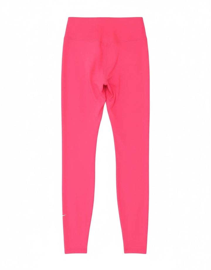 Nike Legging Dri Fit pour femme UK 10 Petit Rose Polyester