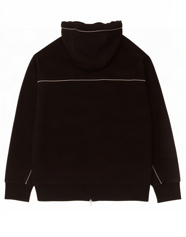 Hugo Boss Pull à capuche zippé pour homme 2XL Coton noir