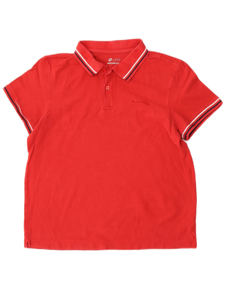 Lotto Polo Life's Homme Rouge Moyen Coton