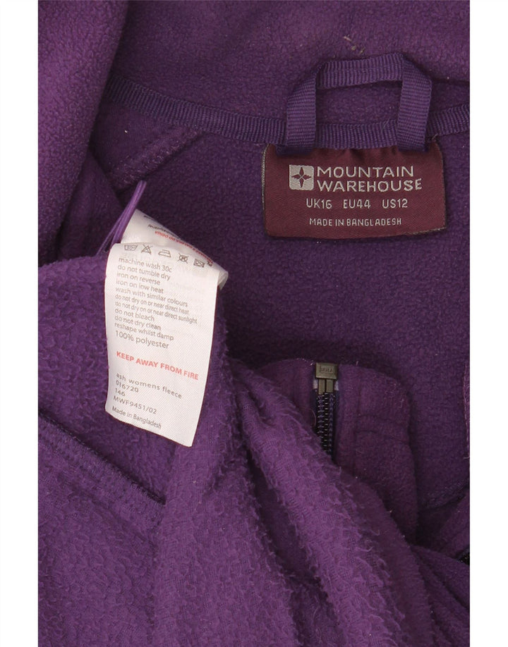 Mountain Warehouse Veste polaire pour femme UK 16 Large Violet Polyester