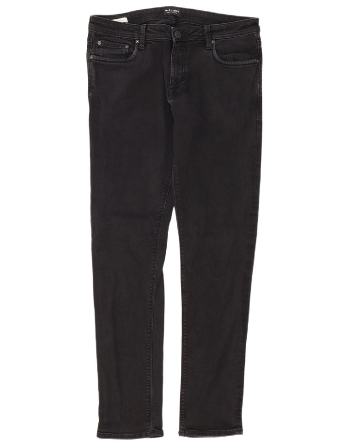 Jack & Jones Jean Slim GLENN W34 L34 Homme Noir Coton