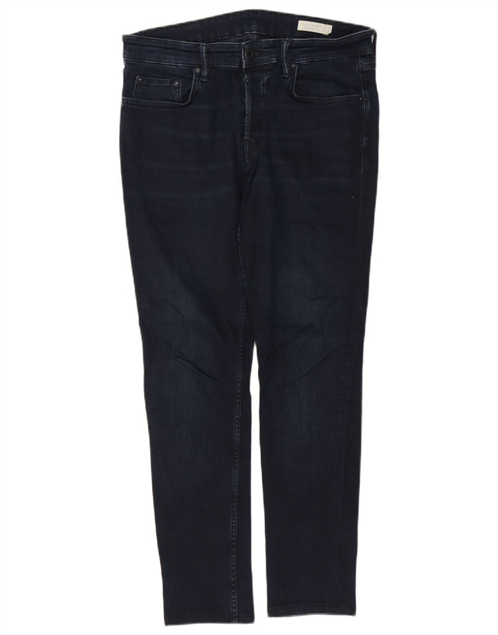 ALL SAINTS Jean Slim Cigarette Homme W32 L29 Bleu Marine Coton