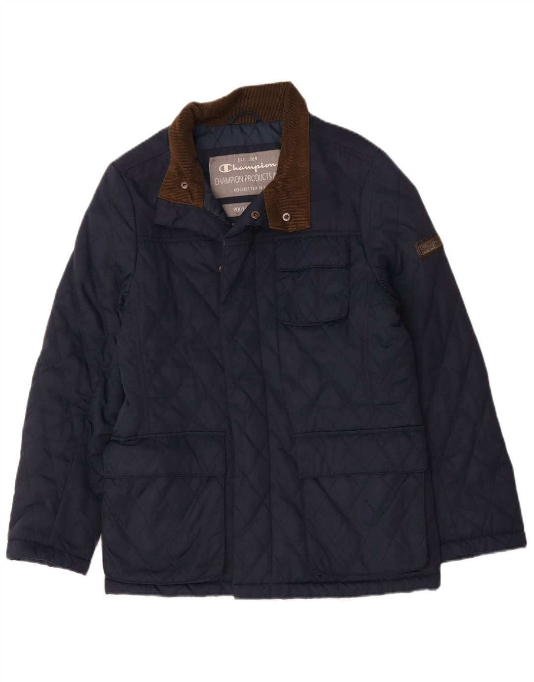 Champion Veste matelassée pour homme UK 36 Small Bleu marine