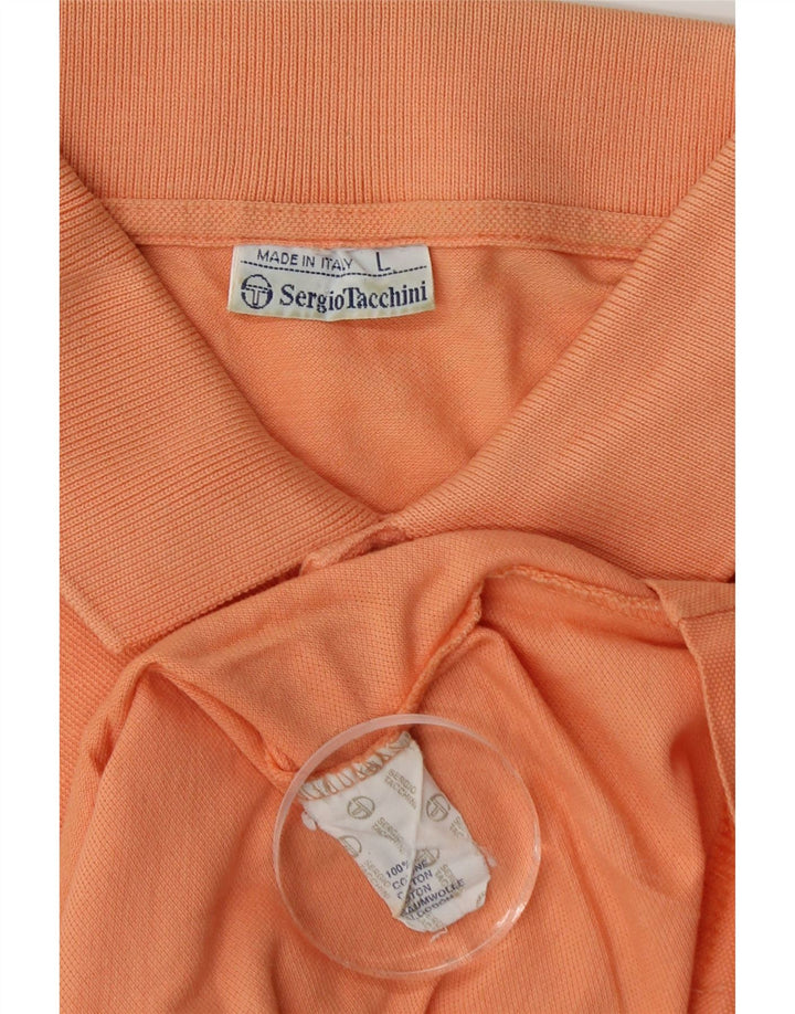 Sergio Tacchini Polo Homme Grand Orange Coton