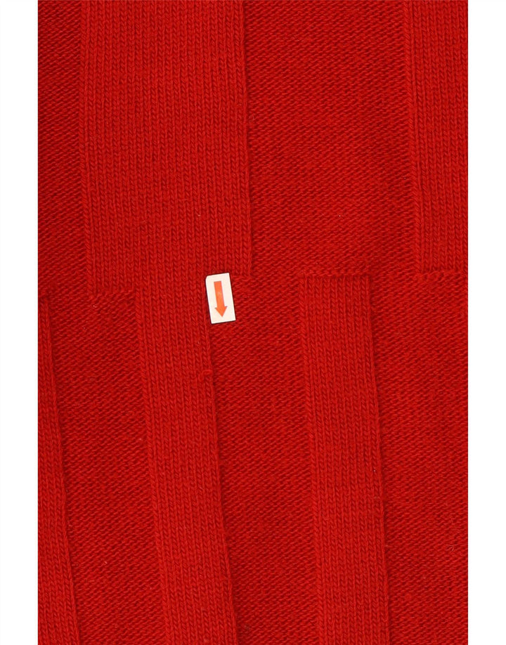 Lacoste Pull ras du cou pour homme Taille 4 Laine rouge moyen