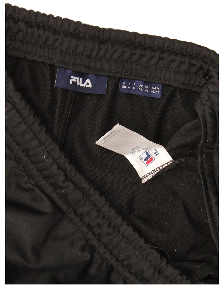 Fila Pantalon de survêtement pour femme UK 14 Polyester noir moyen colour block