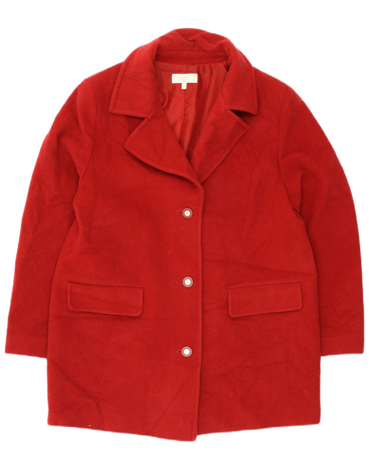 Marks & Spencer Manteau pour femme UK 16 Grande laine rouge