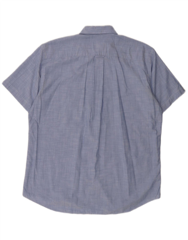 LACOSTE Chemise à manches courtes homme taille 40 coton bleu moyen