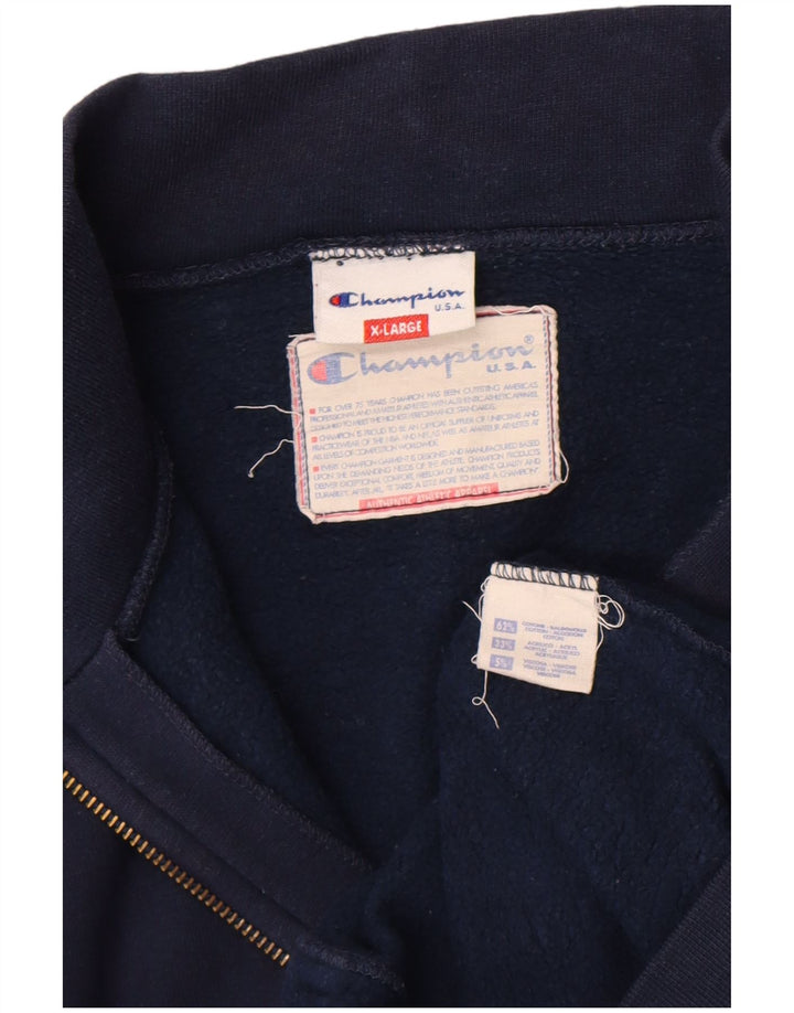 Champion Veste de Survêtement Homme XL Bleu Marine Coton