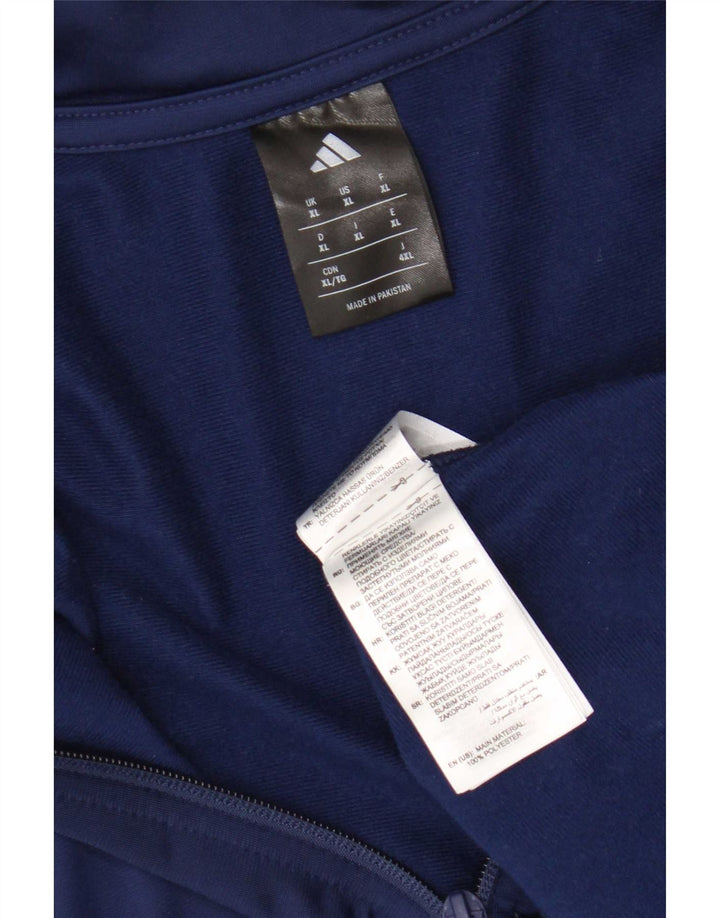 Adidas Veste de survêtement pour homme XL Bleu marine Polyester