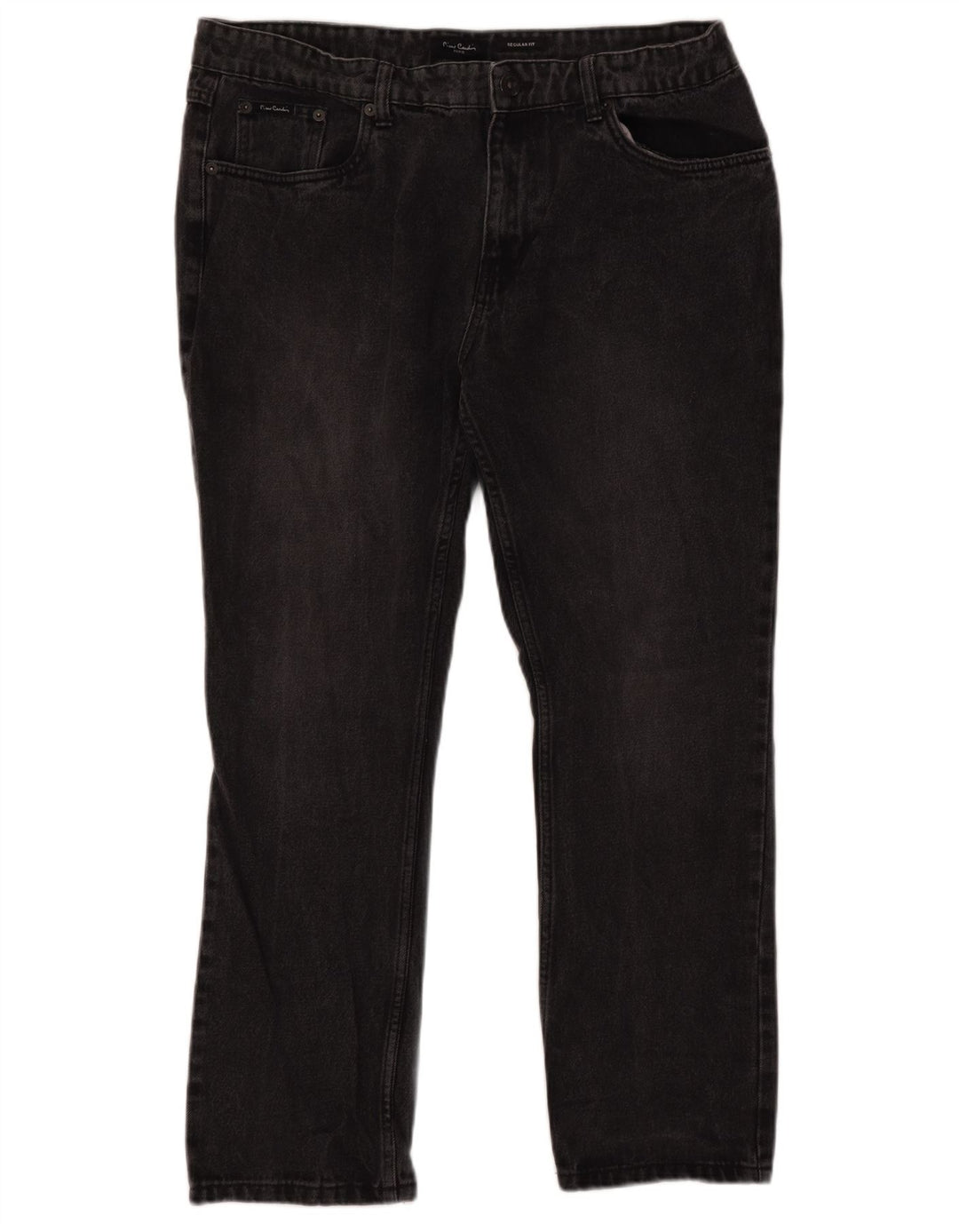 PIERRE CARDIN Jean Droit Homme W38 L29 Noir Coton