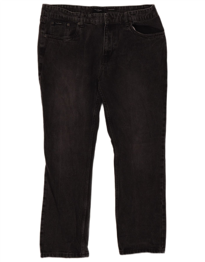 PIERRE CARDIN Jean Droit Homme W38 L29 Noir Coton