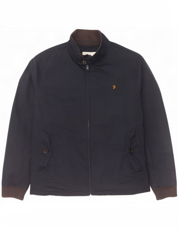 Farah Veste Bomber Homme UK 40 Large Bleu Marine Coton