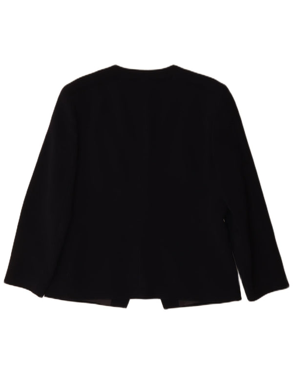 Krizia Poi Veste Blazer Femme IT 48 XL Bleu Marine Polyéthylène