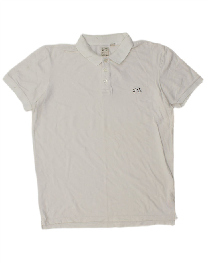 Jack Wills Polo Homme Blanc Moyen Coton
