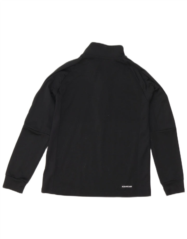 Adidas Haut de survêtement Aeroready pour garçon avec col zippé 9-10 ans Noir
