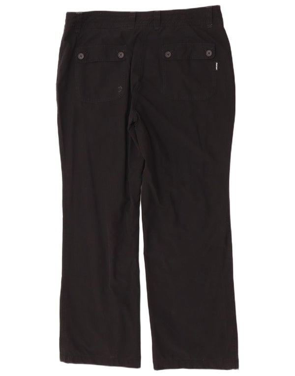 Rohan Pantalon Chino Droit Femme UK 14 Large W34 L29 Noir Polyester