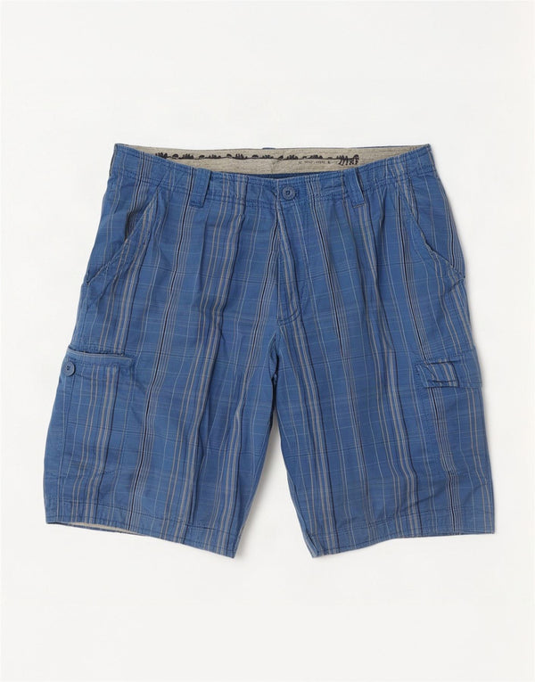 Nike Short cargo W34 en coton à carreaux bleu moyen pour homme