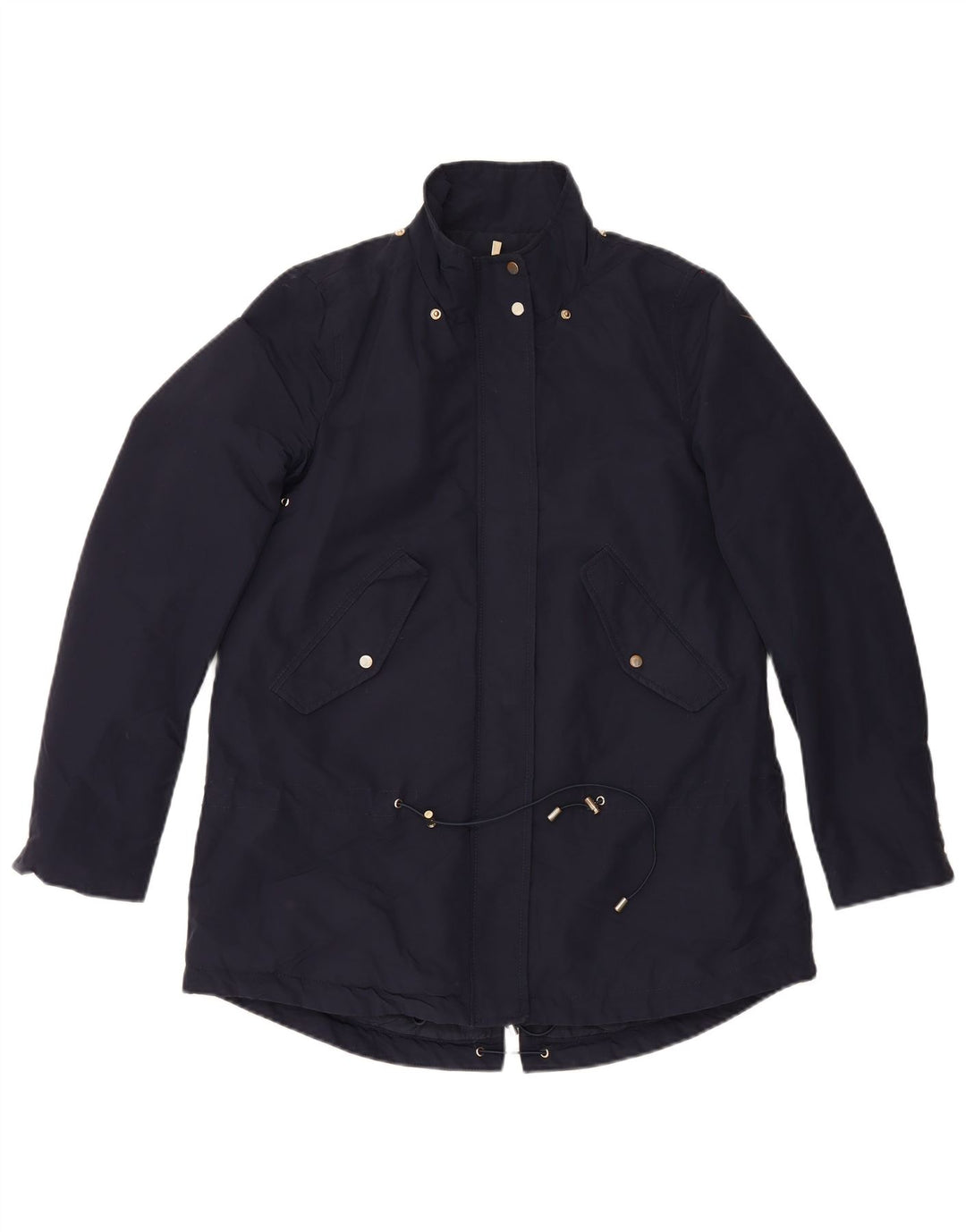 Mango Veste Parka Femme UK 10 Small Bleu Marine