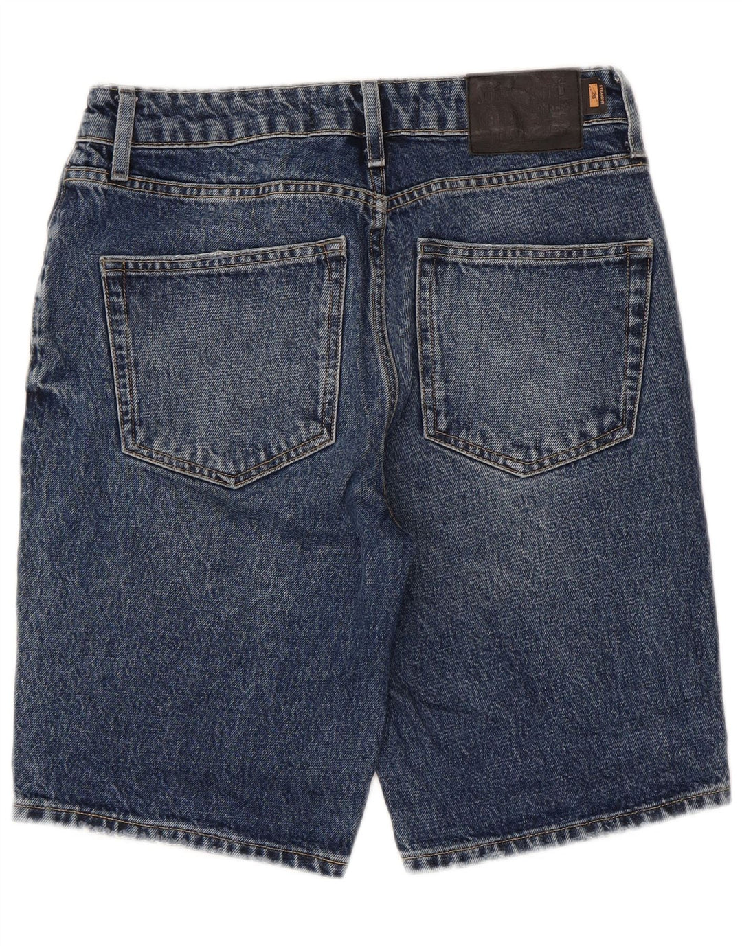 SUPERDRY Short en Jean Femme W28 Bleu Moyen Coton