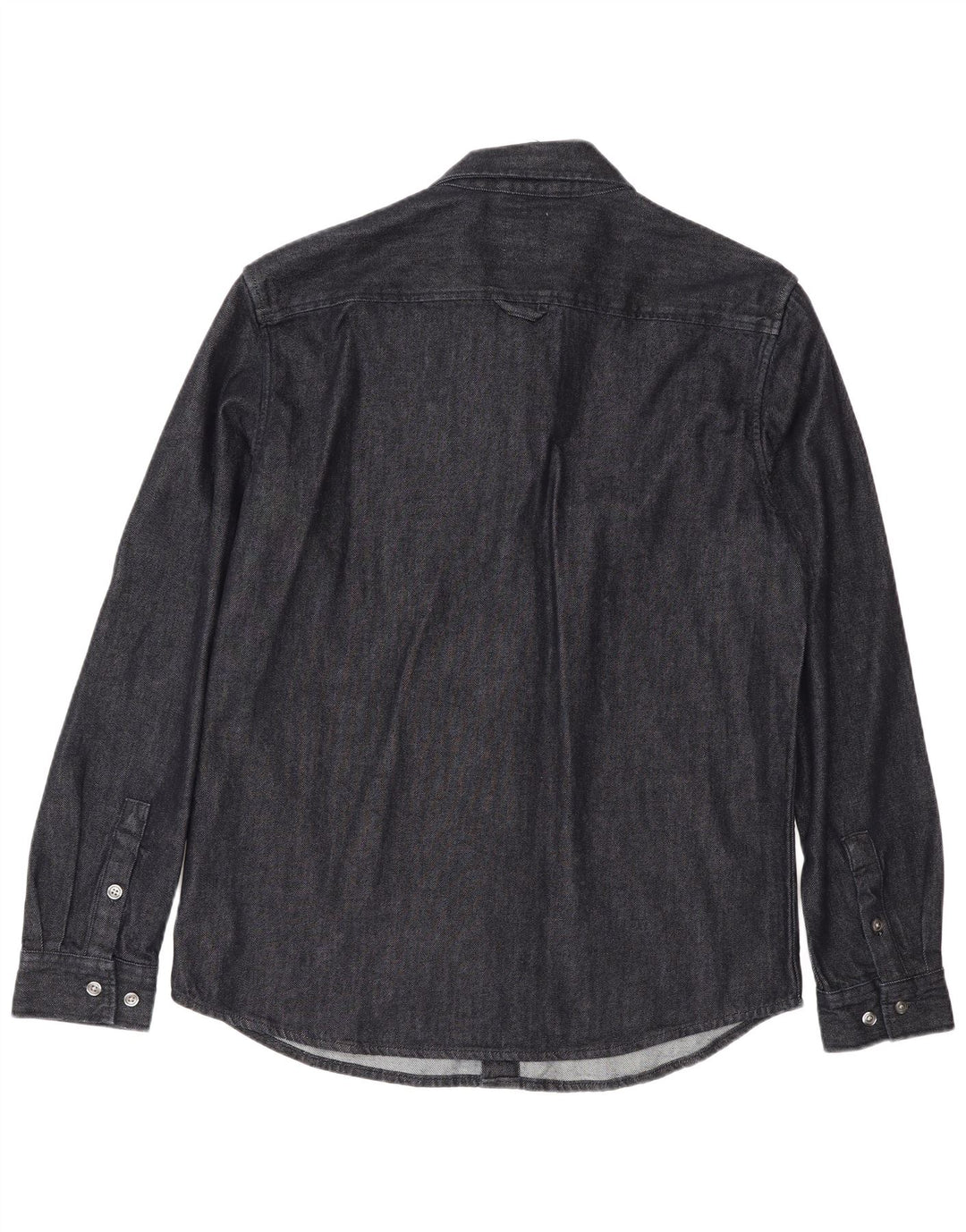 Zara Homme Chemise En Jean Large Bleu Marine Coton