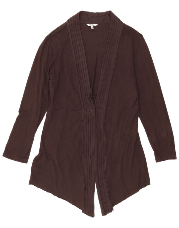 M&Co Pull Cardigan Ouvert pour Femme UK 18 XL Marron Viscose