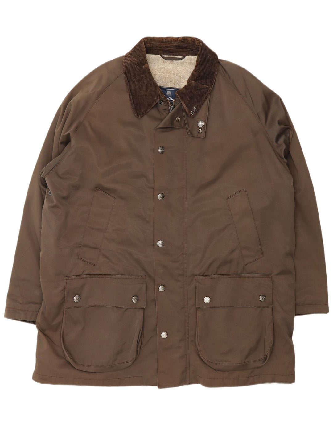 Corneliani Veste utilitaire Sherpa pour homme IT 56 3XL en coton marron