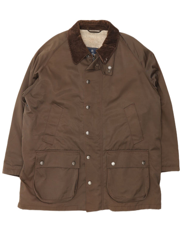 Corneliani Veste utilitaire Sherpa pour homme IT 56 3XL en coton marron