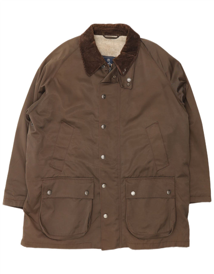 Corneliani Veste utilitaire Sherpa pour homme IT 56 3XL en coton marron