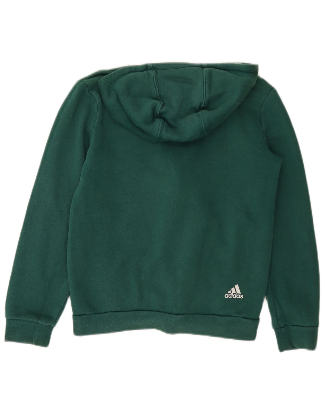 ADIDAS Pull à capuche zippé graphique pour garçon 11-12 ans Vert Coton