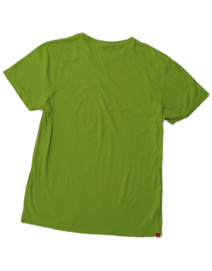 Puma T-Shirt Graphique Homme Vert Taille L