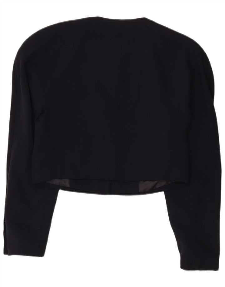 Mondi Femmes Crop Graphic Boléro Veste EU 38 Bleu Marine Moyen