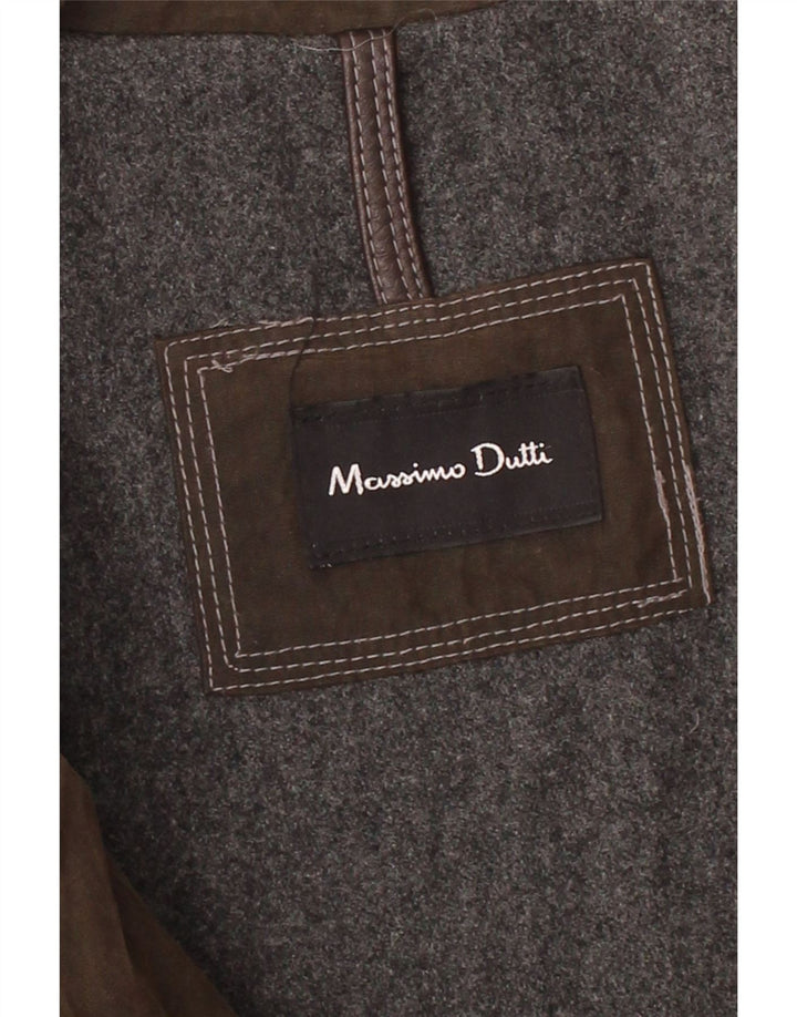 MASSIMO DUTTI Veste en coton ciré pour homme UK 44 2XL Marron