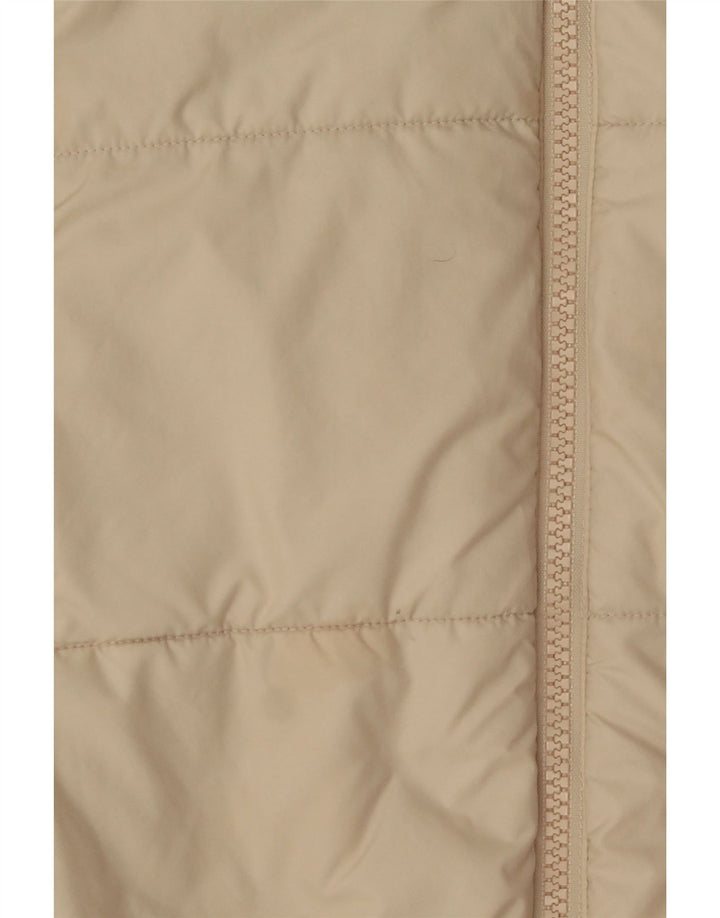 Adidas Veste rembourrée à capuche pour femme UK 14 Medium Off White Polyester